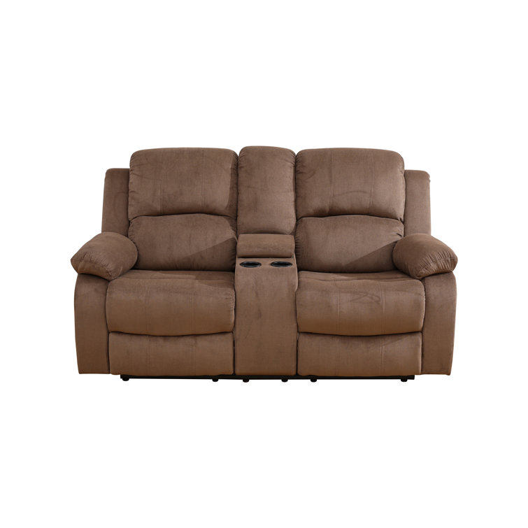 Latitude Run® 68" Premium Fabric Reclining Living Room Loveseat With